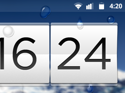 Clock widget study