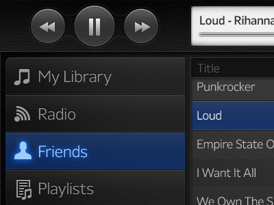 Music app concept android app concept ipod itunes music player screen touch