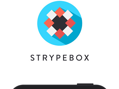 Logo for Strypebox app icon design goa logo london strypebox toronto