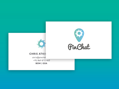 Pinchat Logo android app branding design gradient logo messaging