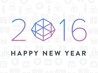 Happy New Year from he team at DCCPER 2016 design happynewyear icon