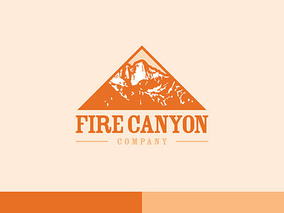 Fire Canyon Company Logo Design branding colors company brand logo company logo contemporary daily design design flat logo minimal typography vector