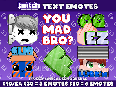 Custom Twitch Text Emotes