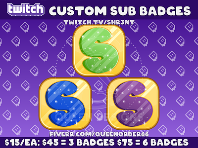 Custom Twitch Sub Badges