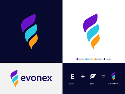 E Lettermark | Evonex Logo Design | (unused) app brand design brand identity branding branding agency branding and identity branding design design graphic design icon identity lettermark letterpress logo and branding logotype modern logo monogram logo symbol icon typogaphy