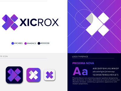 X Lettermark | X Letter Logo | Xicrox Logo Design