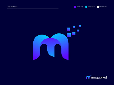 Megapixel - Logo Design | M Lettermark (unused)