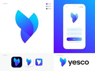 Y Lettermark | Y Letter Logo - Yesco Logo Design