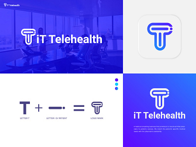 Medical logo | T + I Letter Logo | IT Telehealth Logo brand design brand identity branding agency branding and identity graphic design health logo healthcare i letter i logo lettermark lettermark logo logo and branding logo designer logo mark medical medical app medical logo monogram monogram logo t logo