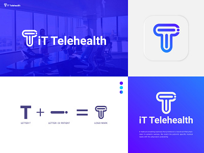 Medical logo | T + I Letter Logo | IT Telehealth Logo