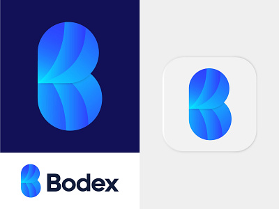 B modern letter logo design | Bodex Logo Design