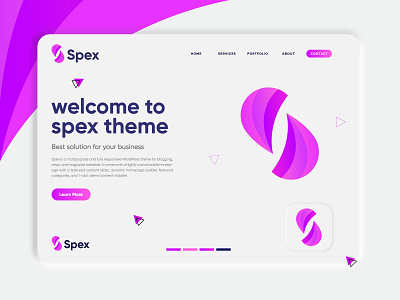 S Letter logomark - Gradient Logo Design for Spek (Unused)