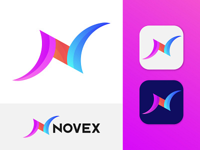Letter N Logo Design | Novex Logo and Branding (Unused)