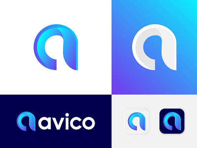 A Letter Logo - Avico Logo Design a letter a logo abstract logo brand identity branding agency branding and identity branding design colorful logo gradient logo lettermark logo logo collection logo design logo folio logo mark logodesign modern logo monogram logo symbol typhography