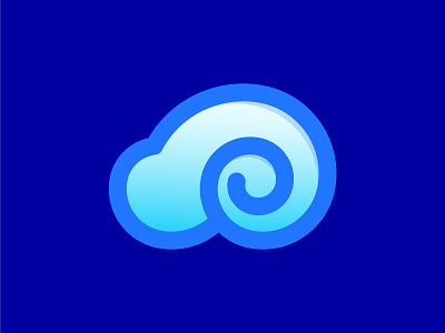 Cloud + Spiral 2d 3d app icon brand identity branding agency branding and identity cloud app cloud computing cloud logo cloud storage illustration logo logo and branding logo design logo folio logo trends minimalist modern logo monogram logo teachnology logo