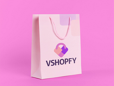 vshop logo  Shop logo, Social media post, ? logo