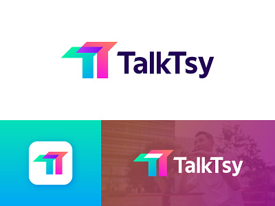 TalkTsy logo and branding design