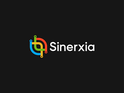 Sinerxia Logo Branding Design 2d logo brand identity branding branding agency branding and identity cloud logo cloudy colorful logo flat logo graphic design lettermark logo logo and branding logo design logo folio logo trends minimalist logo modern logo modern logo design monogram logo