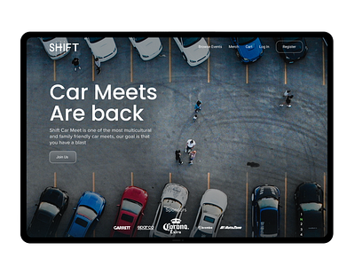 Shift car ui visual design web