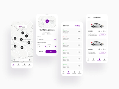 Uptown parking mobile app car dallas downtown parking mobile app mobile design mobile ui packaging parking app parking space schedule texas parking ui