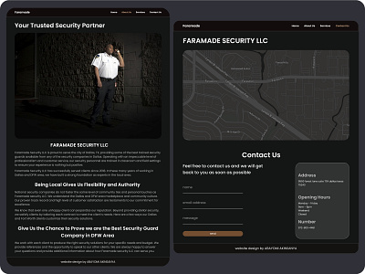 Security Company dallas map security security company texas ui usa ux web design