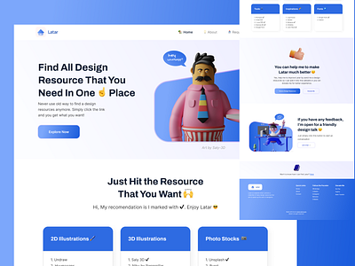 Latar, Find Many Design Resources in One Place branding design illustration logo typography ui ui design uidesign uiux webdesign