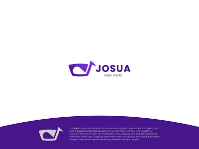 Josua golf store logo adobe illustrator brand brand identity branding design designer logo logo