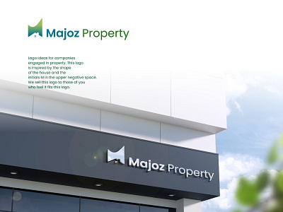 Majoz Property Logo adobe illustrator brand brand identity branding design designer logo logo