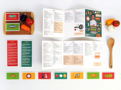 ROCCO'S CAFÉ - Illustrated Menu art direction branding graphic design identity illustration menu print product shot restaurant restaurant menu san francisco typography