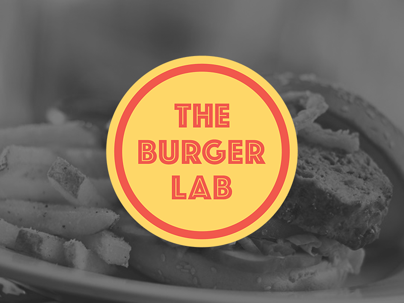 Burger Lab Logo branding burger food icon illustration logo restaurant