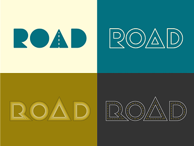 ROAD Exploration branding geometric icon identity logo logomark mark road shapes symbol typography
