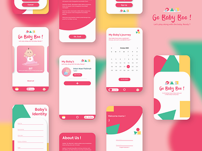 My Baby Boo! app clean design flat illustration illustrator logo minimal ui ux