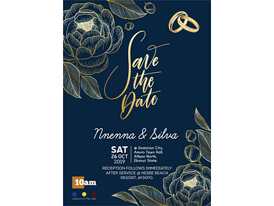 Floral Wedding Invite