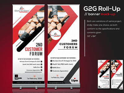 Corporate Roll-Up Design banner corporate design flyer roll up