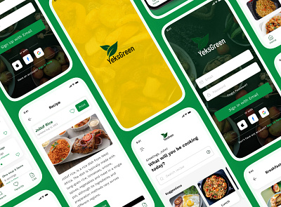 YeksGreen🍝 Project graphic design product ui ux