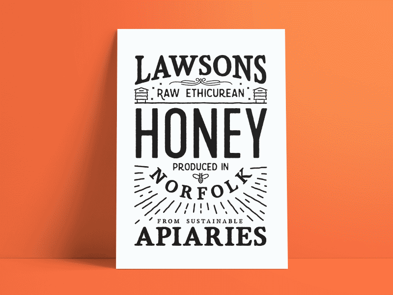 Lawsons honey poster