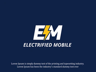 E and M lettermark Power Energy logo design business logo creative logo e and m letter e letter logo electrical electricity energy logo letter mark logo m letter logo minimalist logo mobile power symbol logo tech logo technology