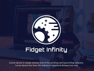 Fidget Infinity Gadget Ecommerce logo design