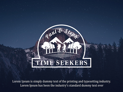 Time Seekers Mountain Adventure Outdoor logo design