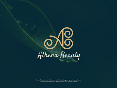 Athena Beauty Elegant letter mark logo Client project awesome logo beauty logo creative logo design elegance logo elegant logo feminine logo girl logo logo makeup modern logo salon logo spa logo symbol logo