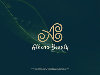 Athena Beauty Elegant letter mark logo 
Client project