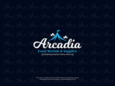 Arcadia Event Rental Service Logo Design
