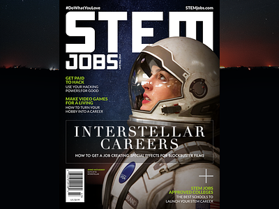 STEM Jobs Late Fall 2014 Issue Cover careers cover engineering interstellar magazine math publication science space stem stem jobs technology