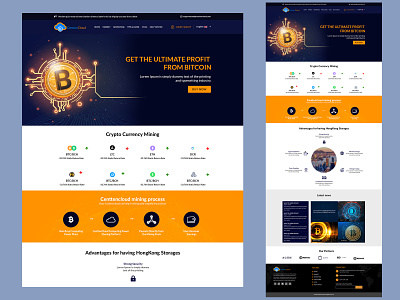 Bitcoin-Homepage ui design