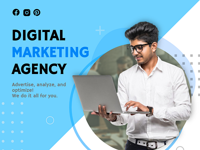 Digital Marketing Agency Promotion. branding design graphic design icon illustration logo minimal typo ui vector