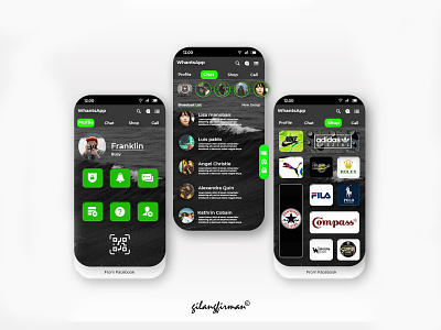 WhatApps UI Kit appdesign inspiration branding branding design graphic design