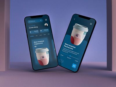 Coffee Shop App branding mobile app mobile design ui uidesigner uikit uiux userexperience userinterface uxresearch