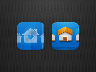Real Estate Icon 2 blueprint house icon ios real estate