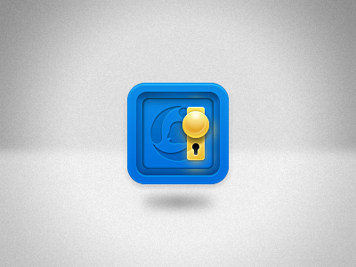 Real Estate Icon 3 blue door icon ios keyhole knob real estate