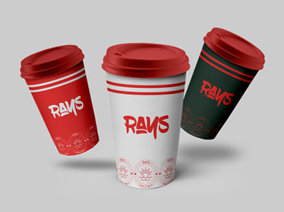 RAYS CAFE LOGO illustration logo vector